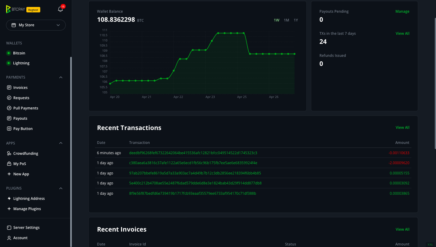 onchain automated billing dashboard