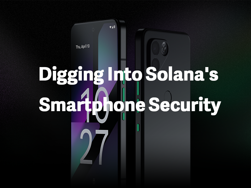 Solana Saga biometric authentication
