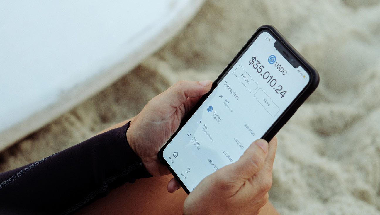 Bitwage USDC payment interface