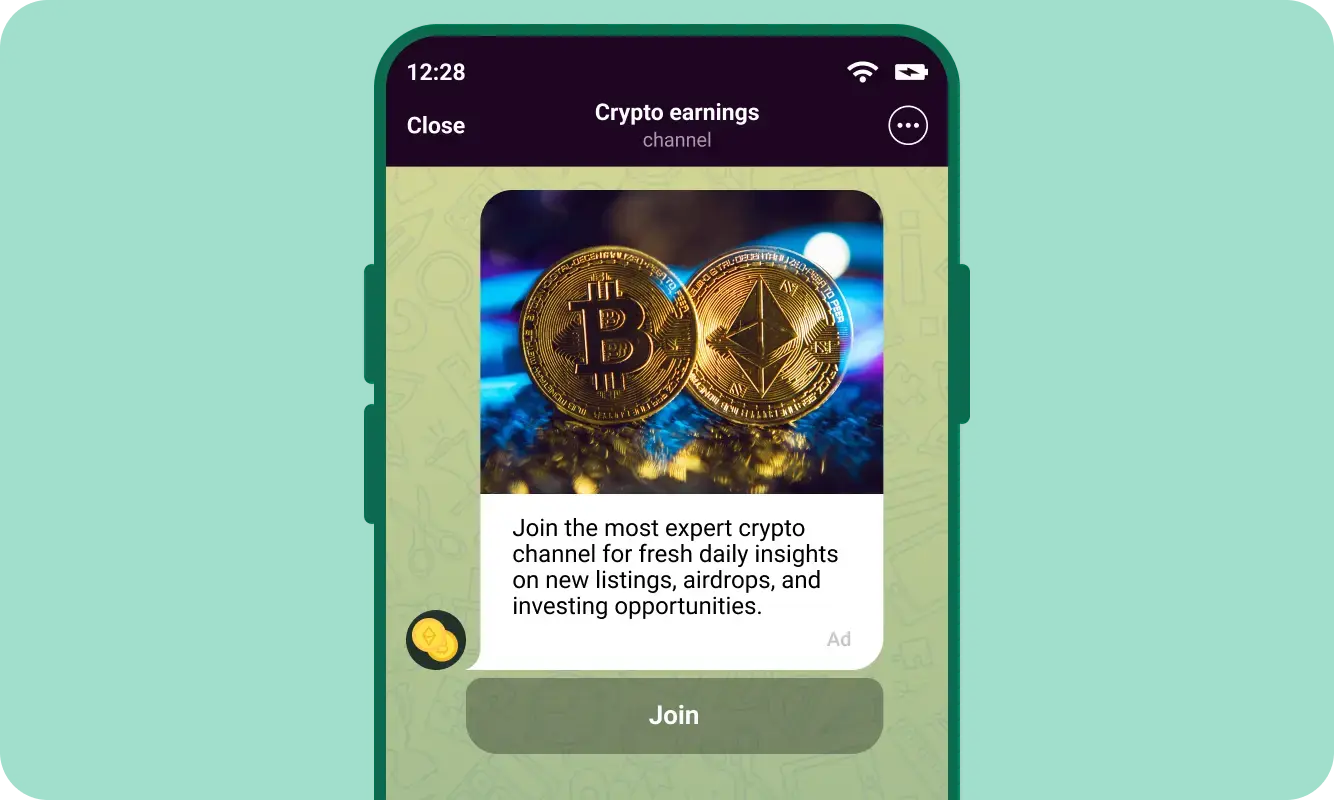Adsgram Telegram bot or mini-app interface