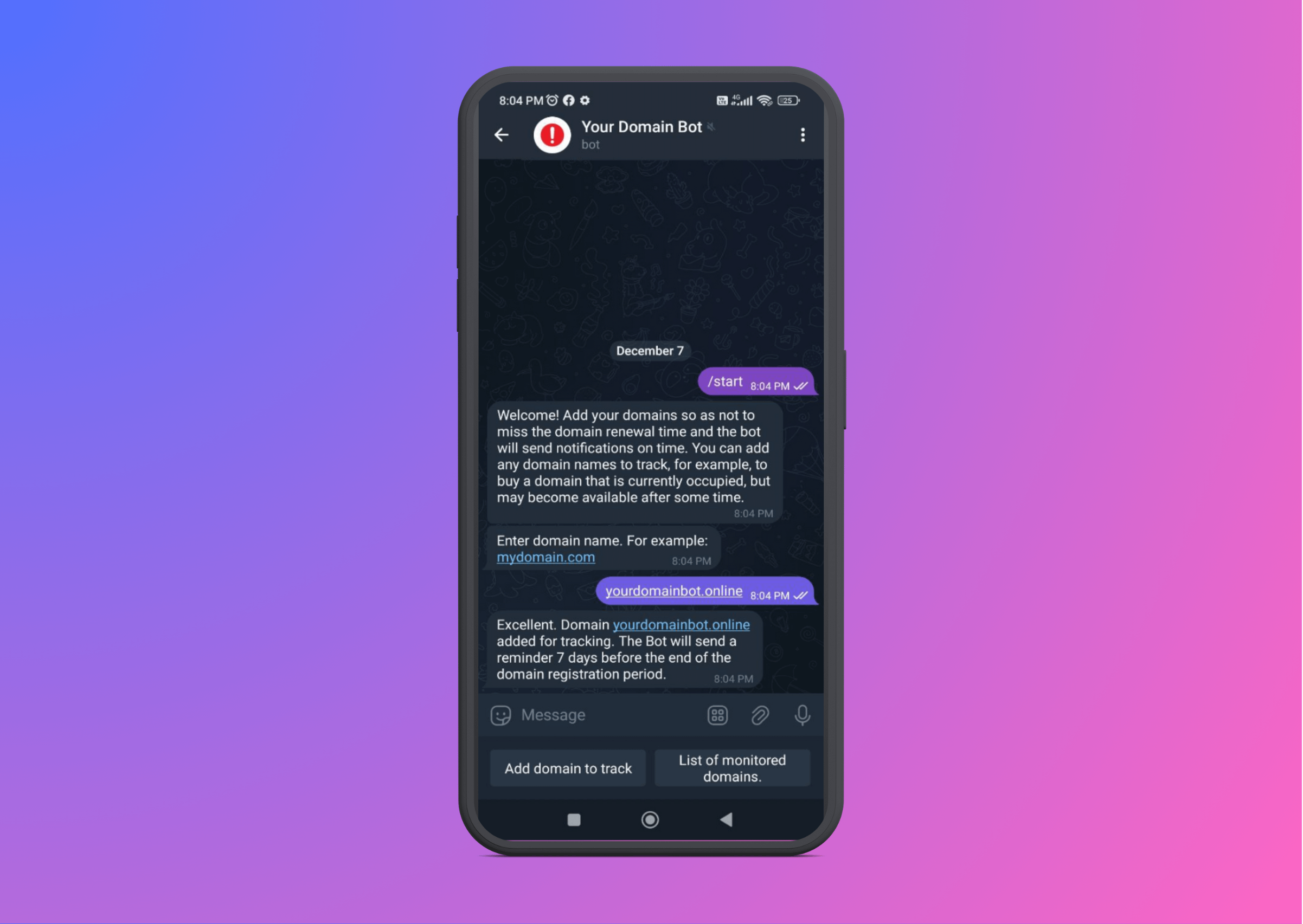 Telegram channel ad monetization settings screenshot