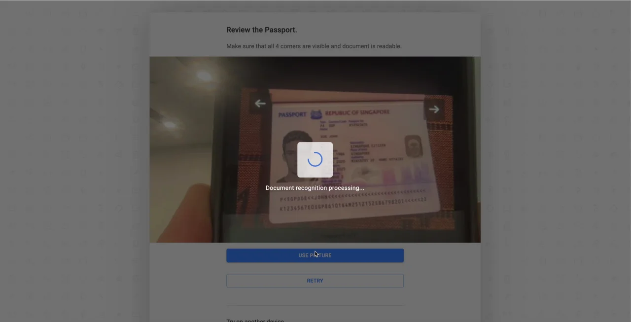 Blockpass On-Chain KYC interface screenshot