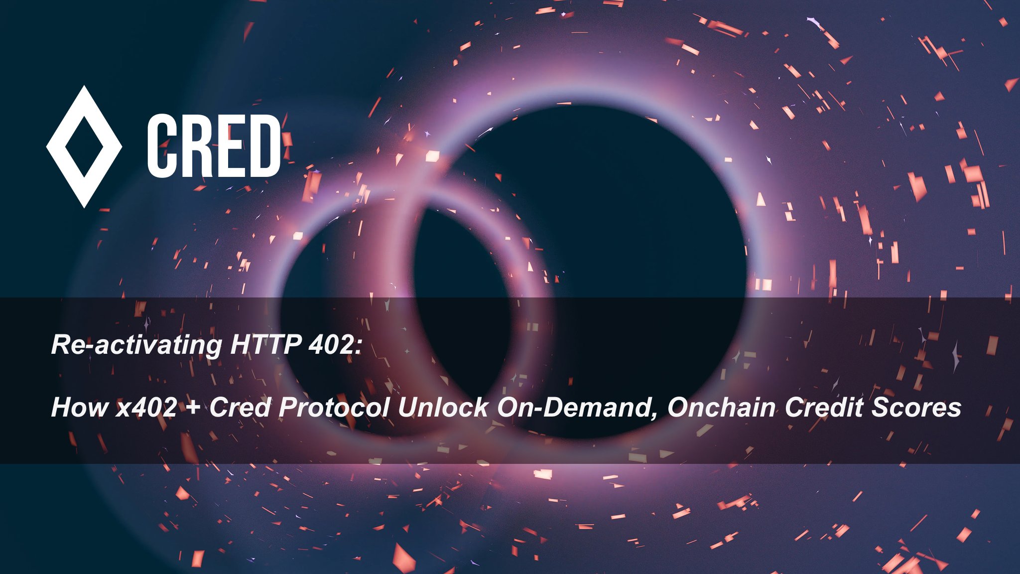 Cred Protocol DeFi credit scoring interface