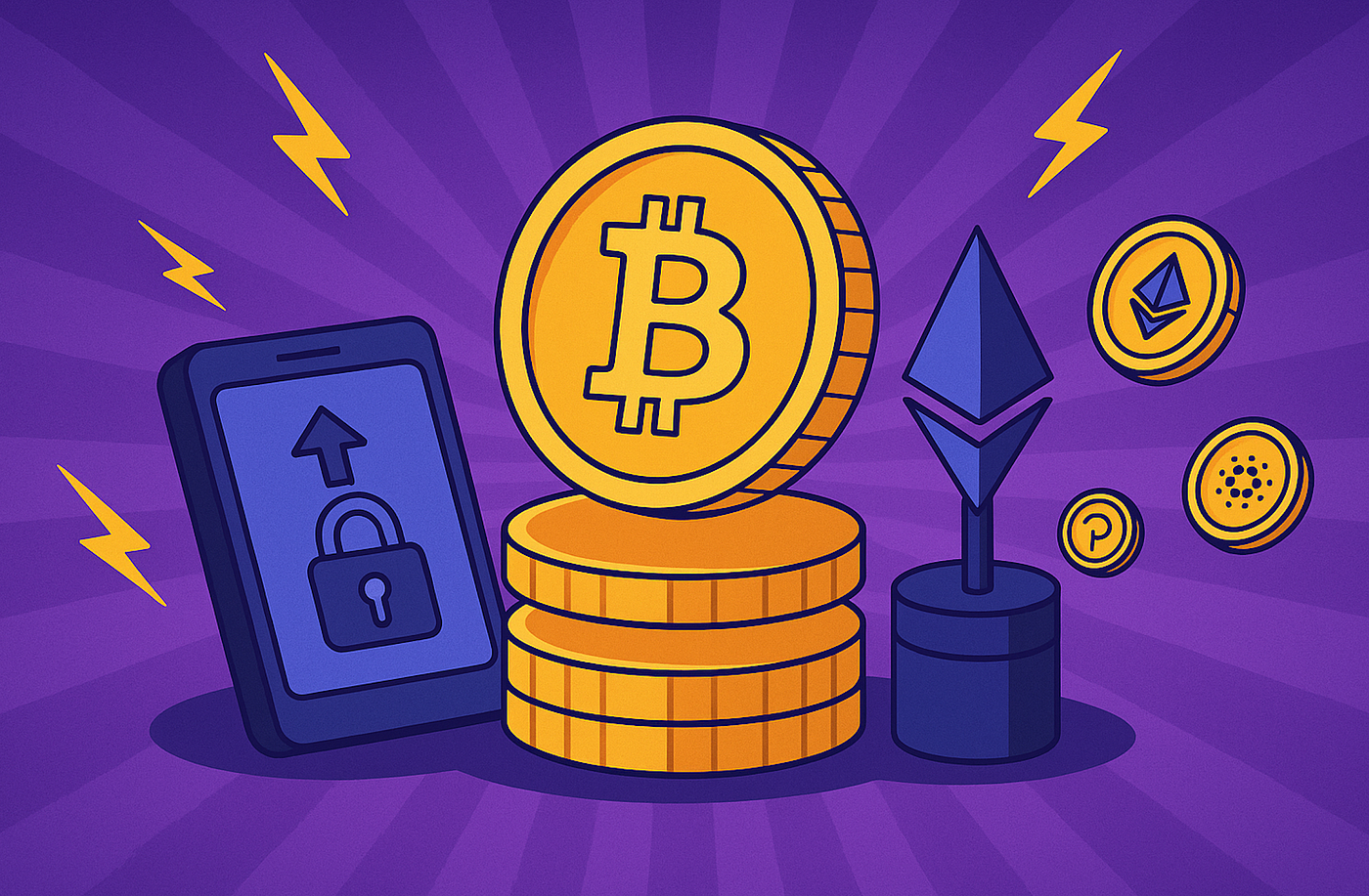 staking yields crypto rewards icon