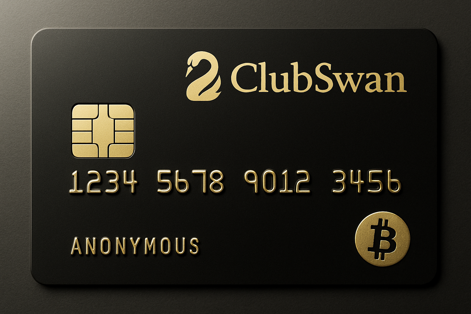 ClubSwan anonymous crypto card