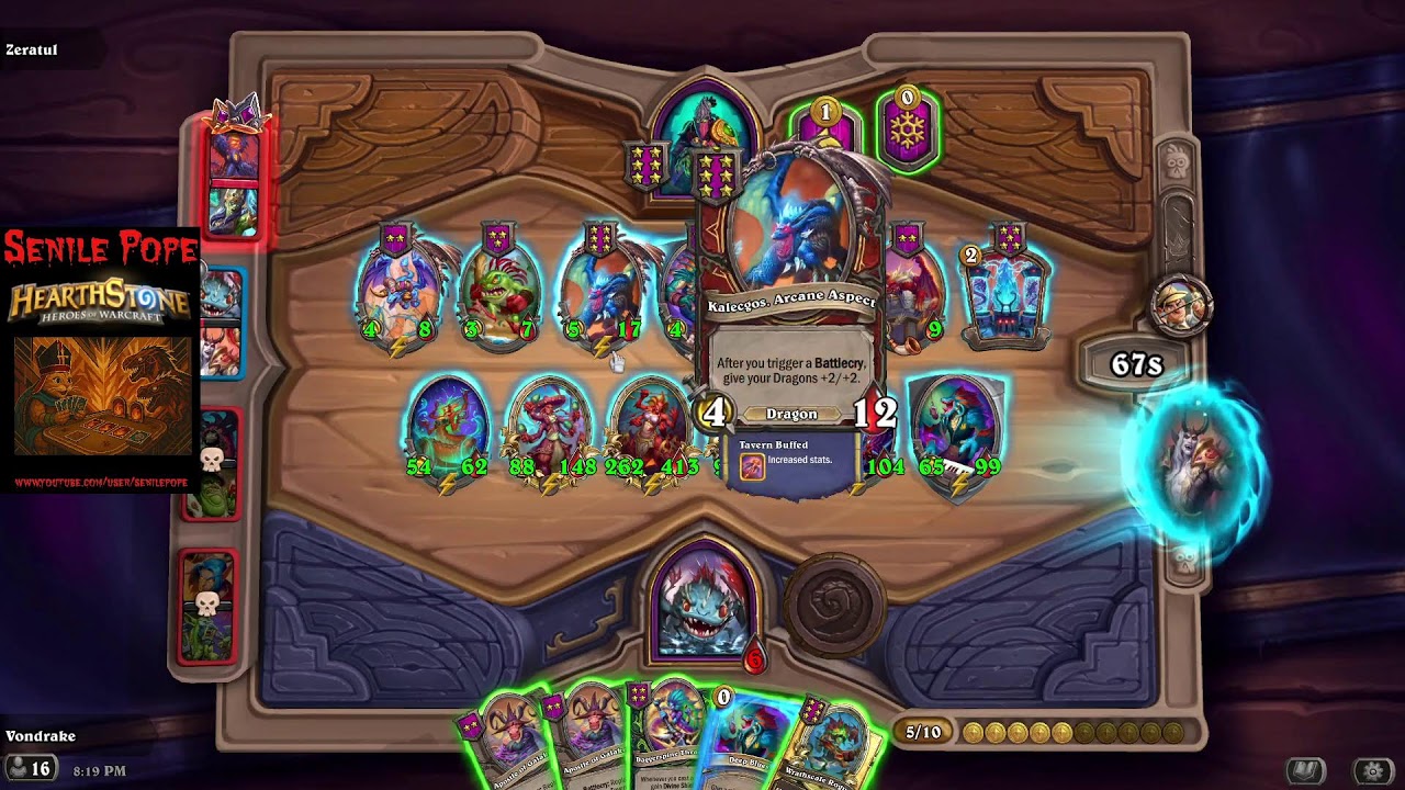 Hearthstone Battlegrounds battle scene 2025