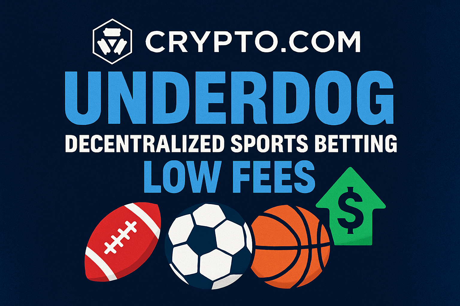 Crypto.com Underdog decentralized sports betting low fees