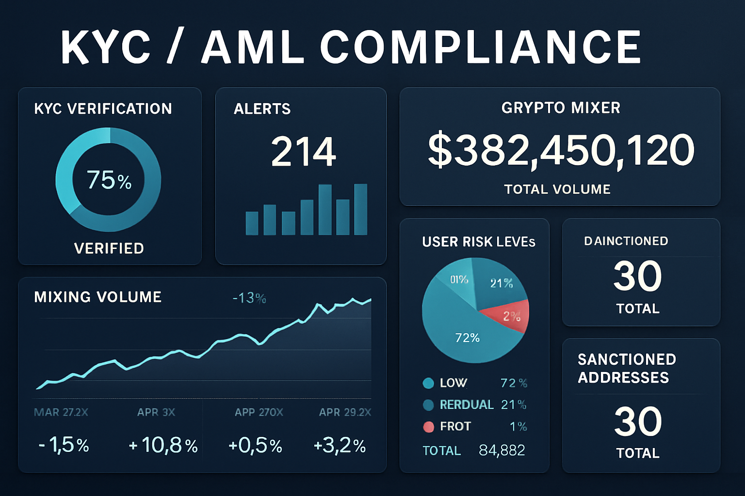 crypto mixer KYC AML compliance dashboard