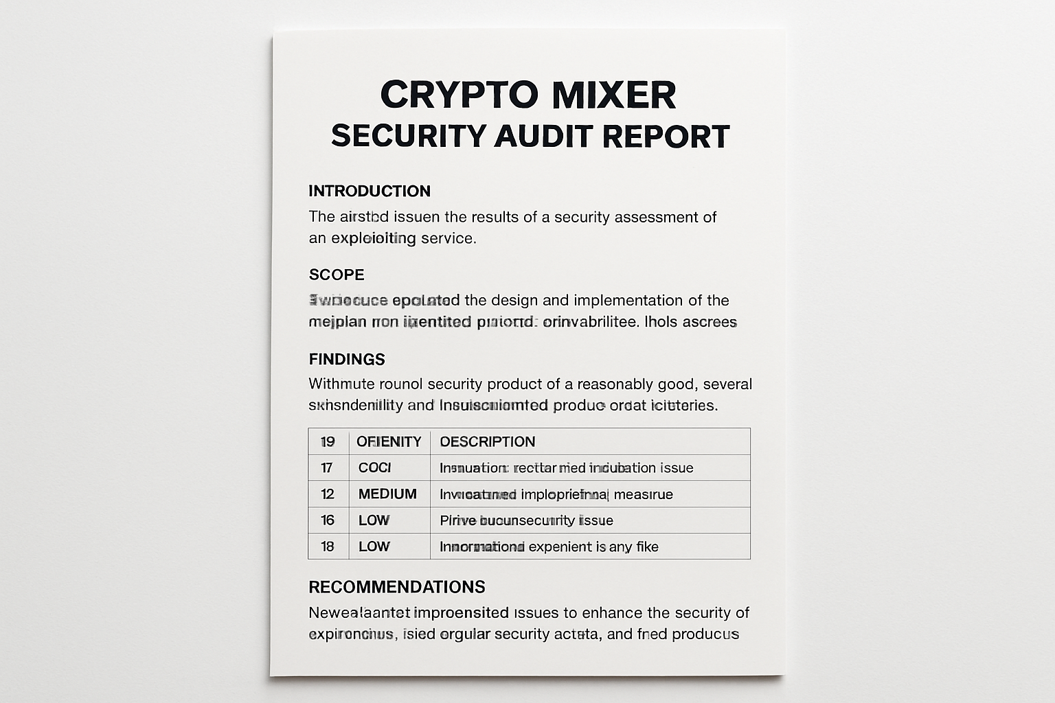 crypto mixer security audit report