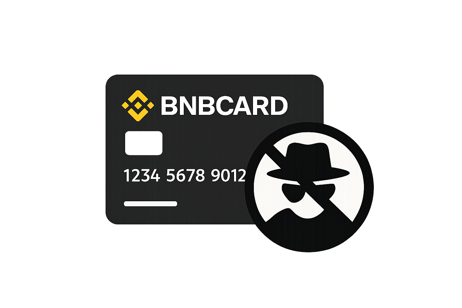 BNBCard no-KYC crypto card privacy icon