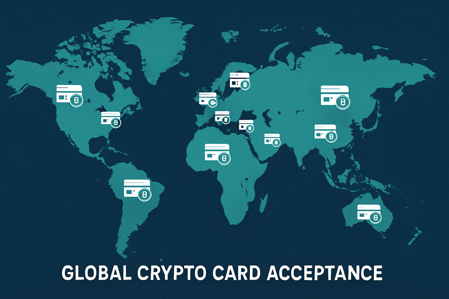 global crypto card acceptance world map