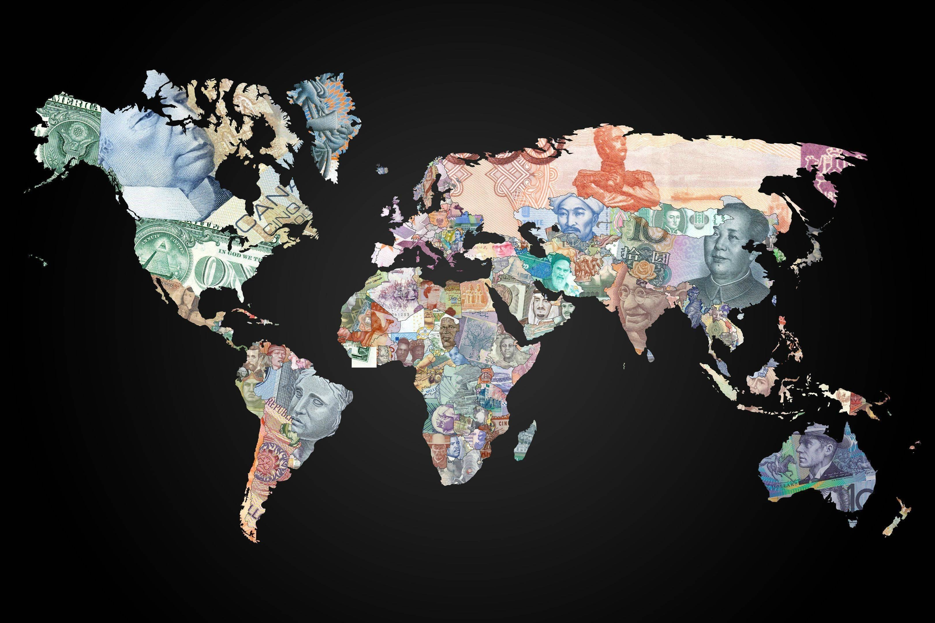 world map 180 countries crypto