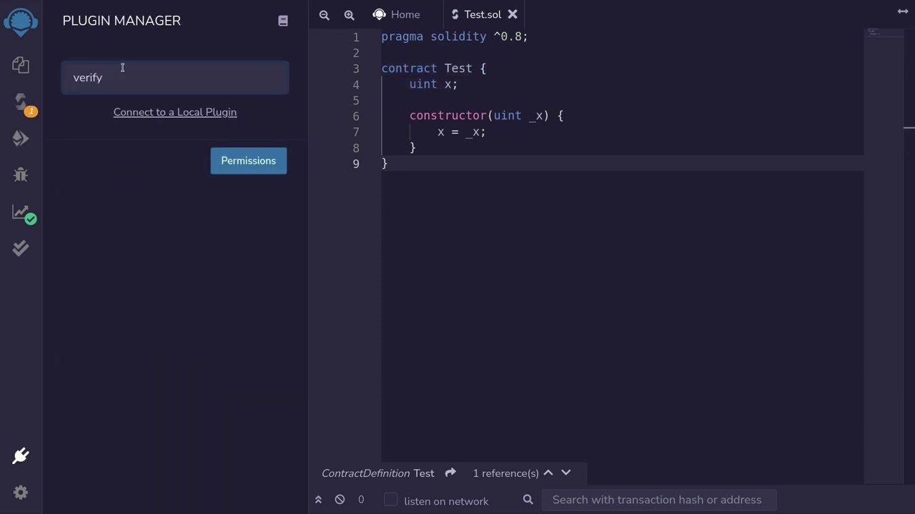ZoKrates Solidity verifier contract