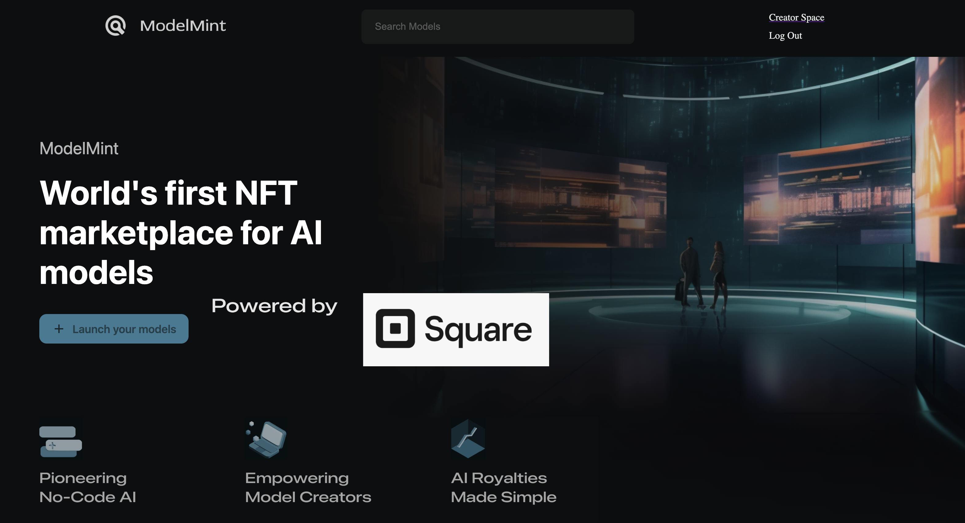 ModelMint AI NFT marketplace