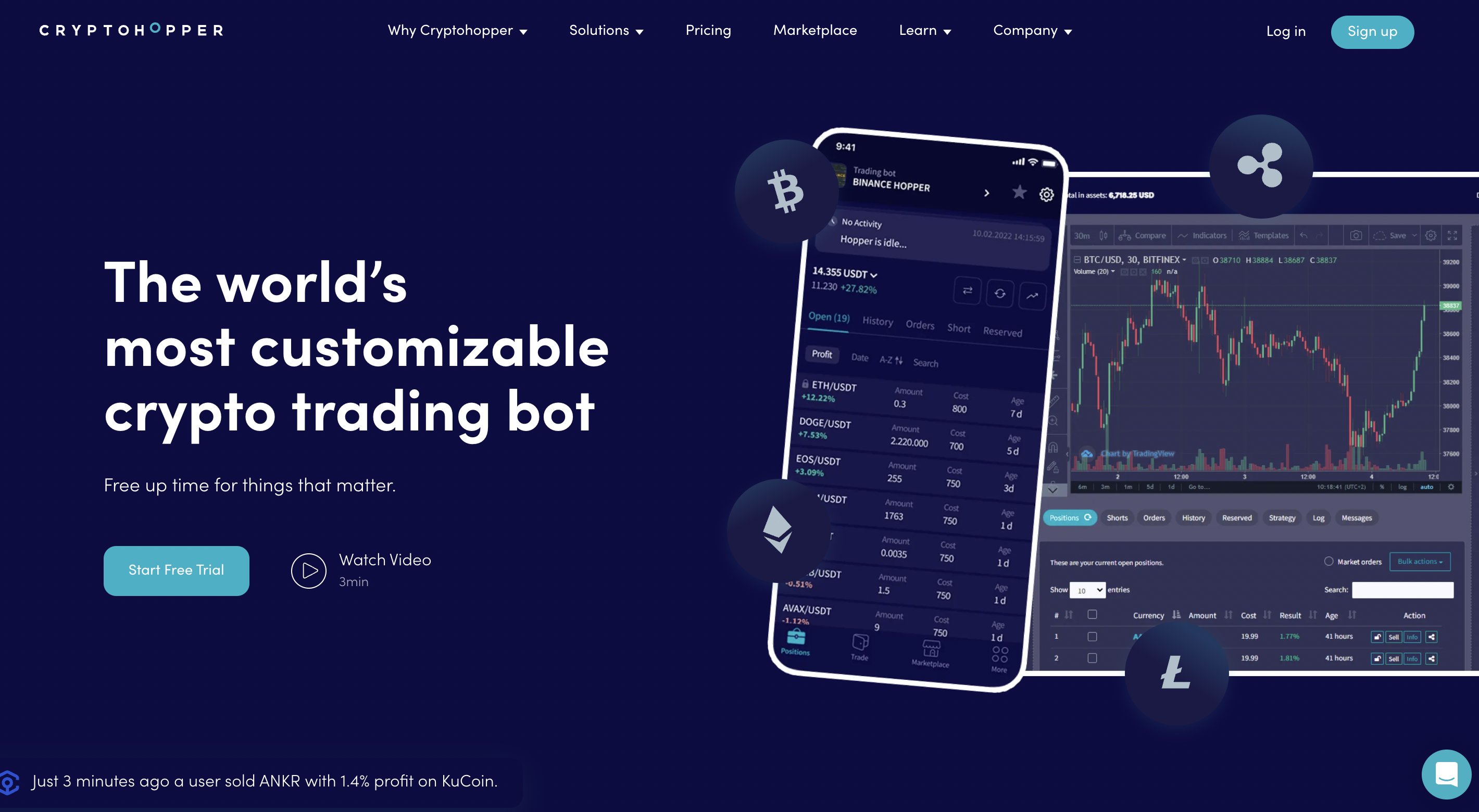 Dollar-cost averaging crypto app screenshot