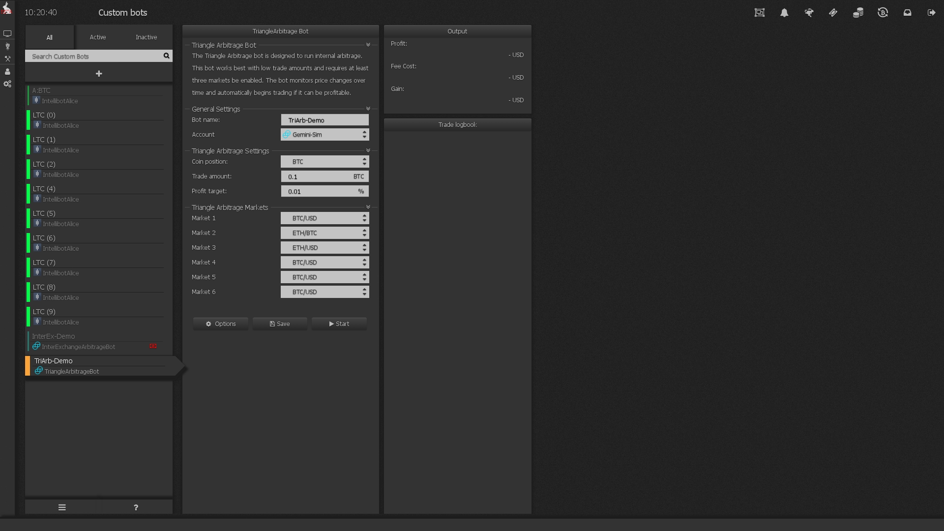 HaasOnline crypto bot running on multiple exchanges