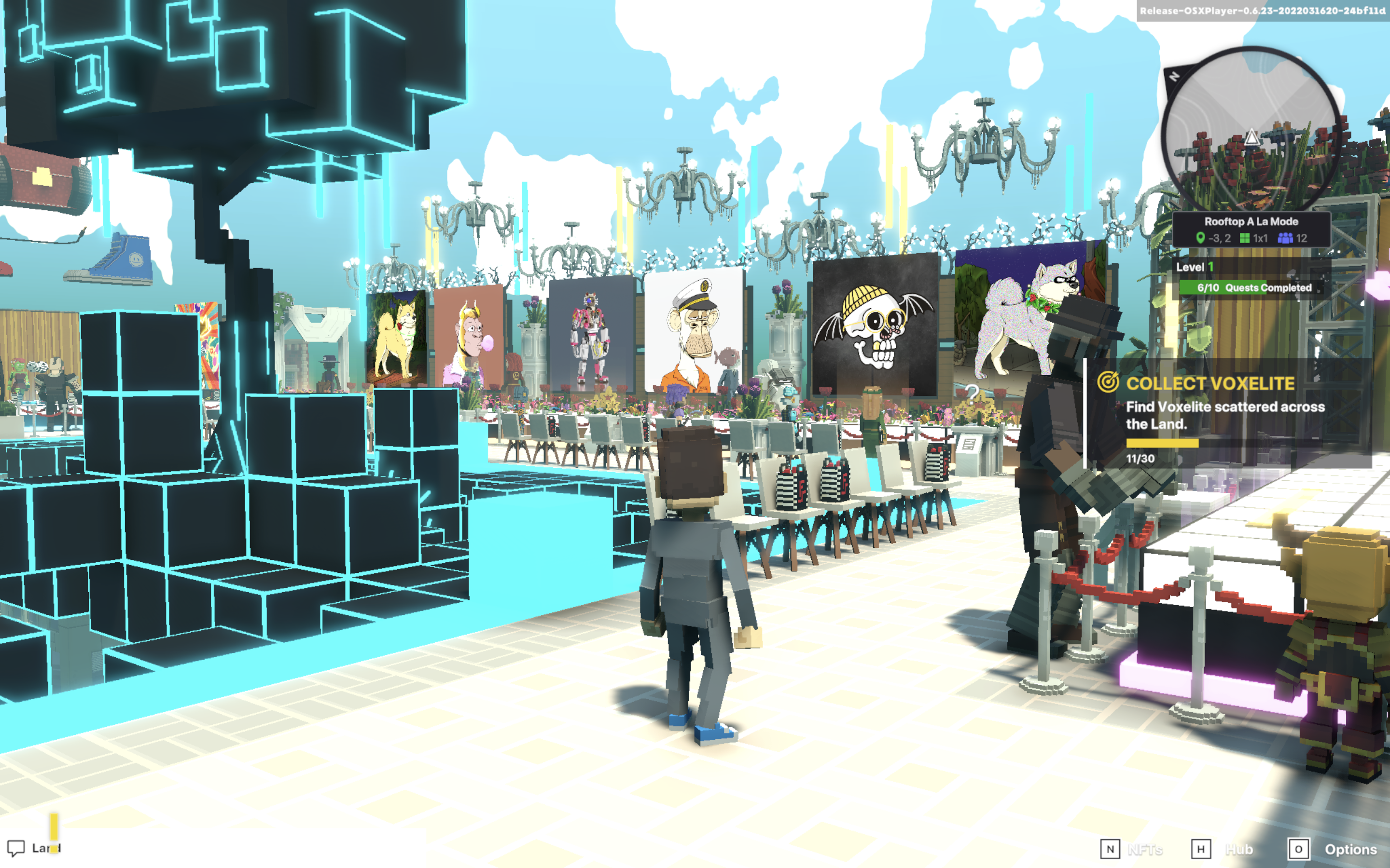 The Sandbox NFT marketplace land assets