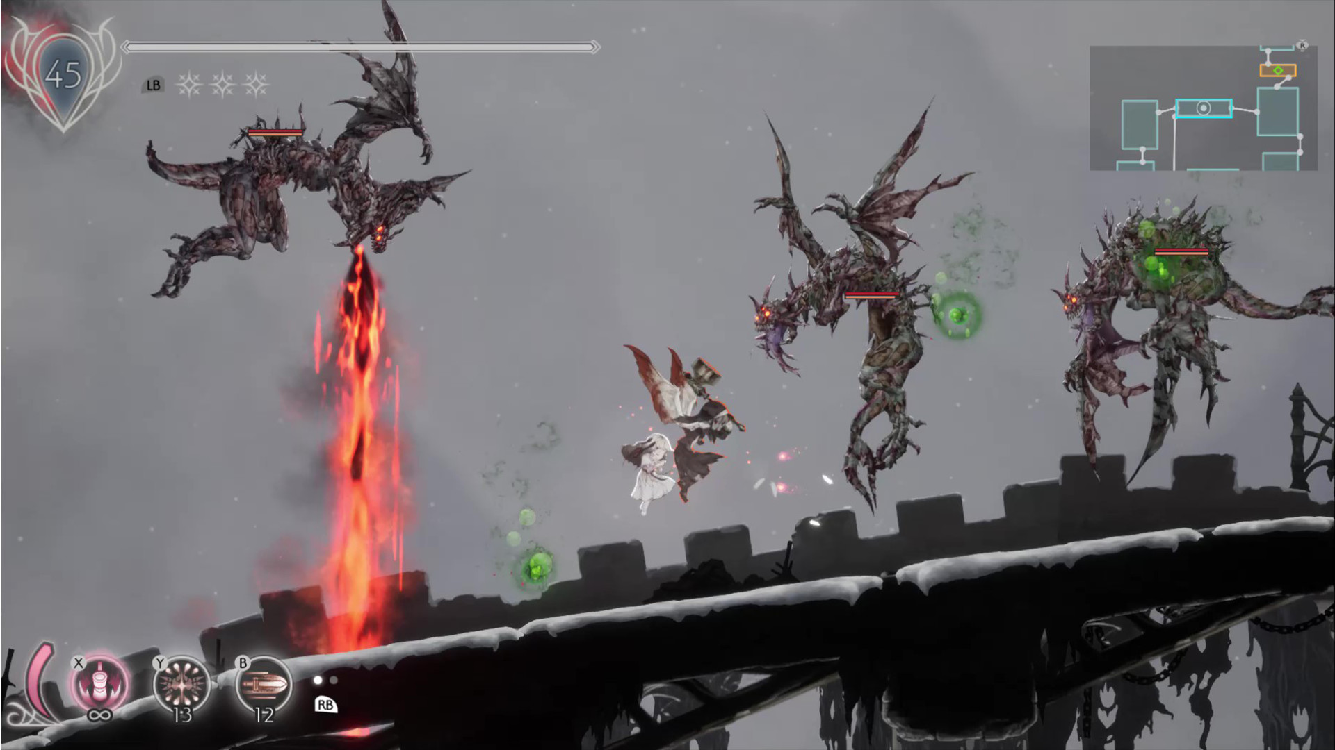 Ender Lilies Quietus of the Knights gameplay