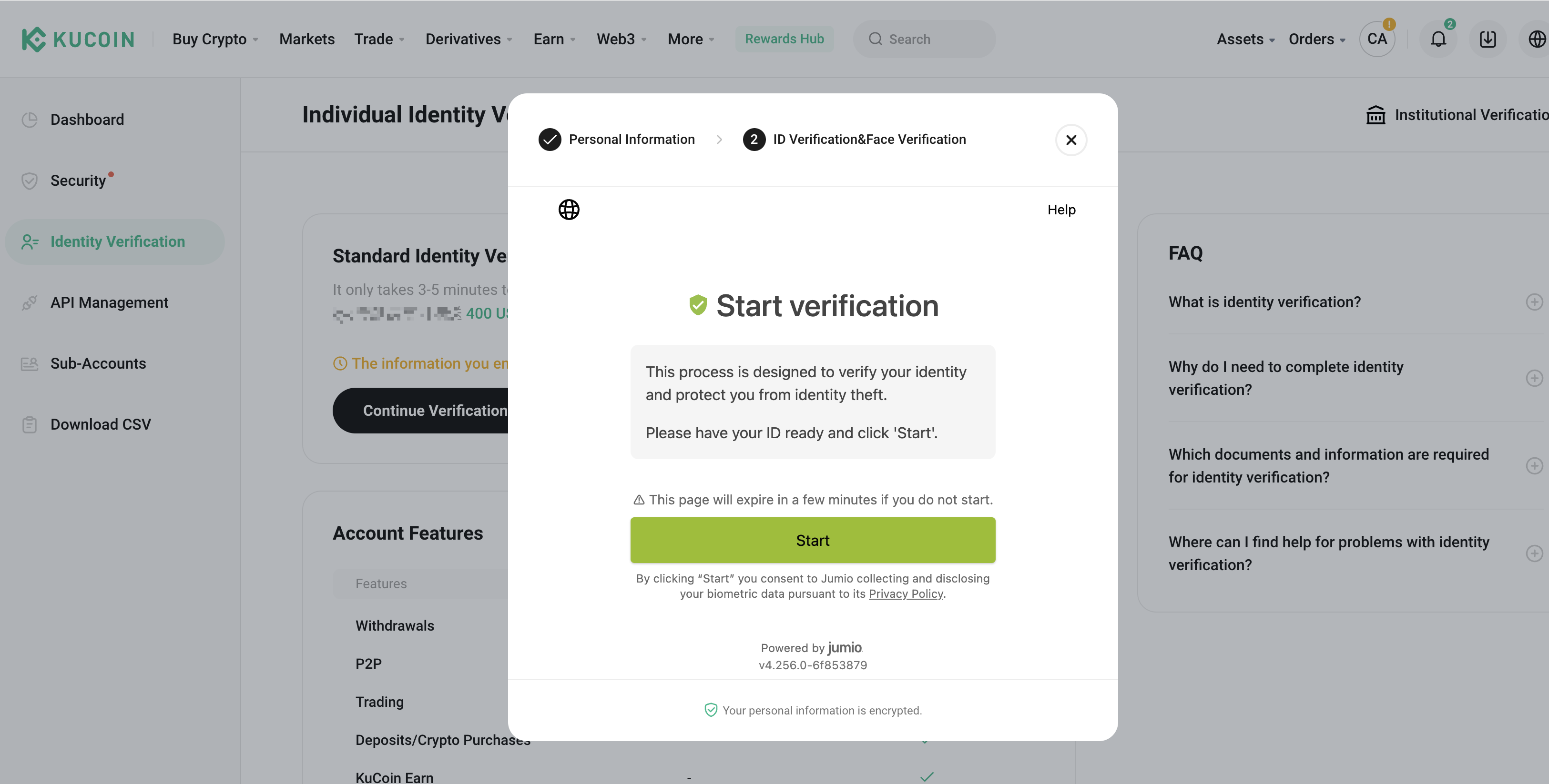 brokerage account identity verification process