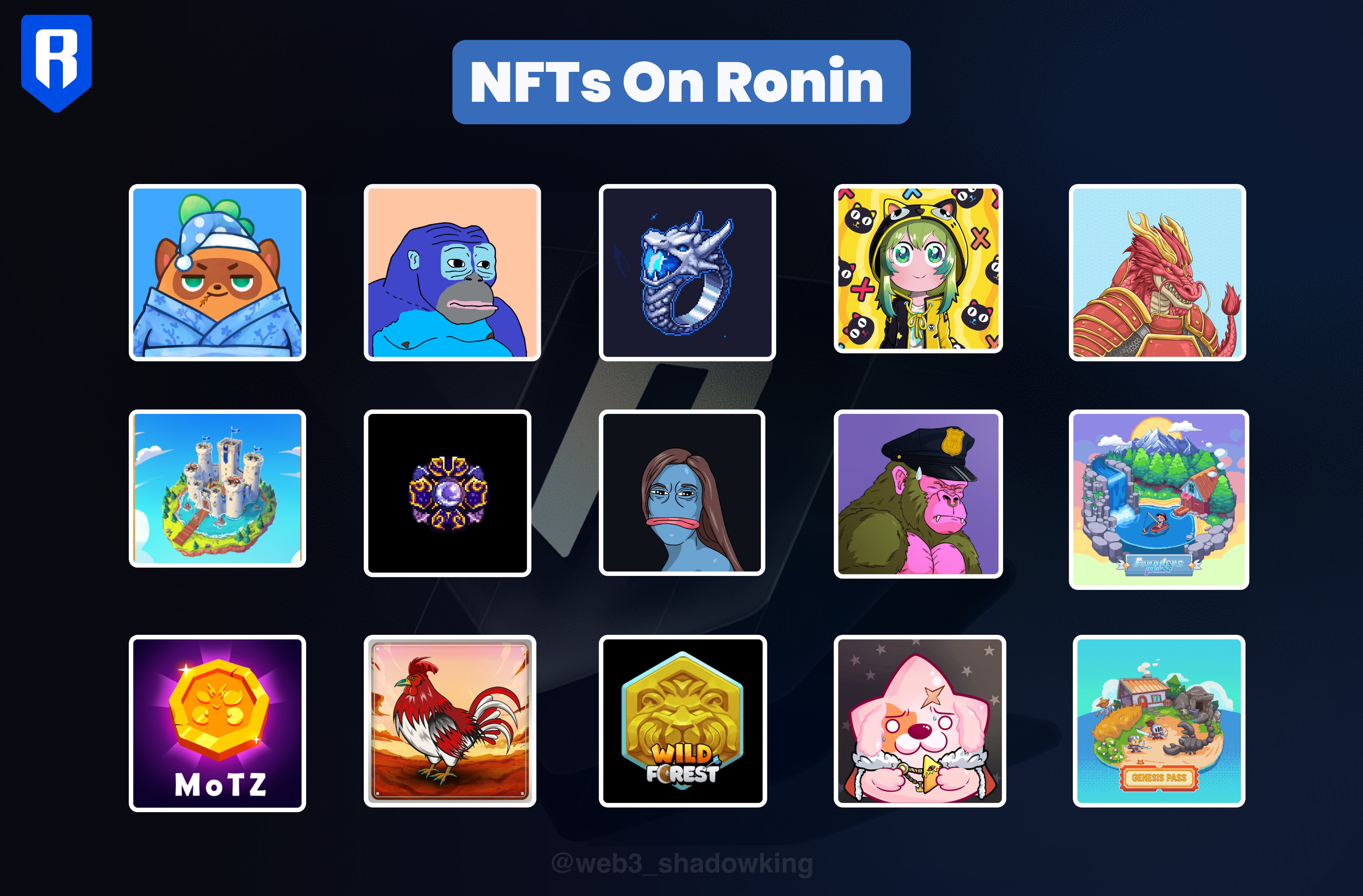 Ronin Monke NFT collection art