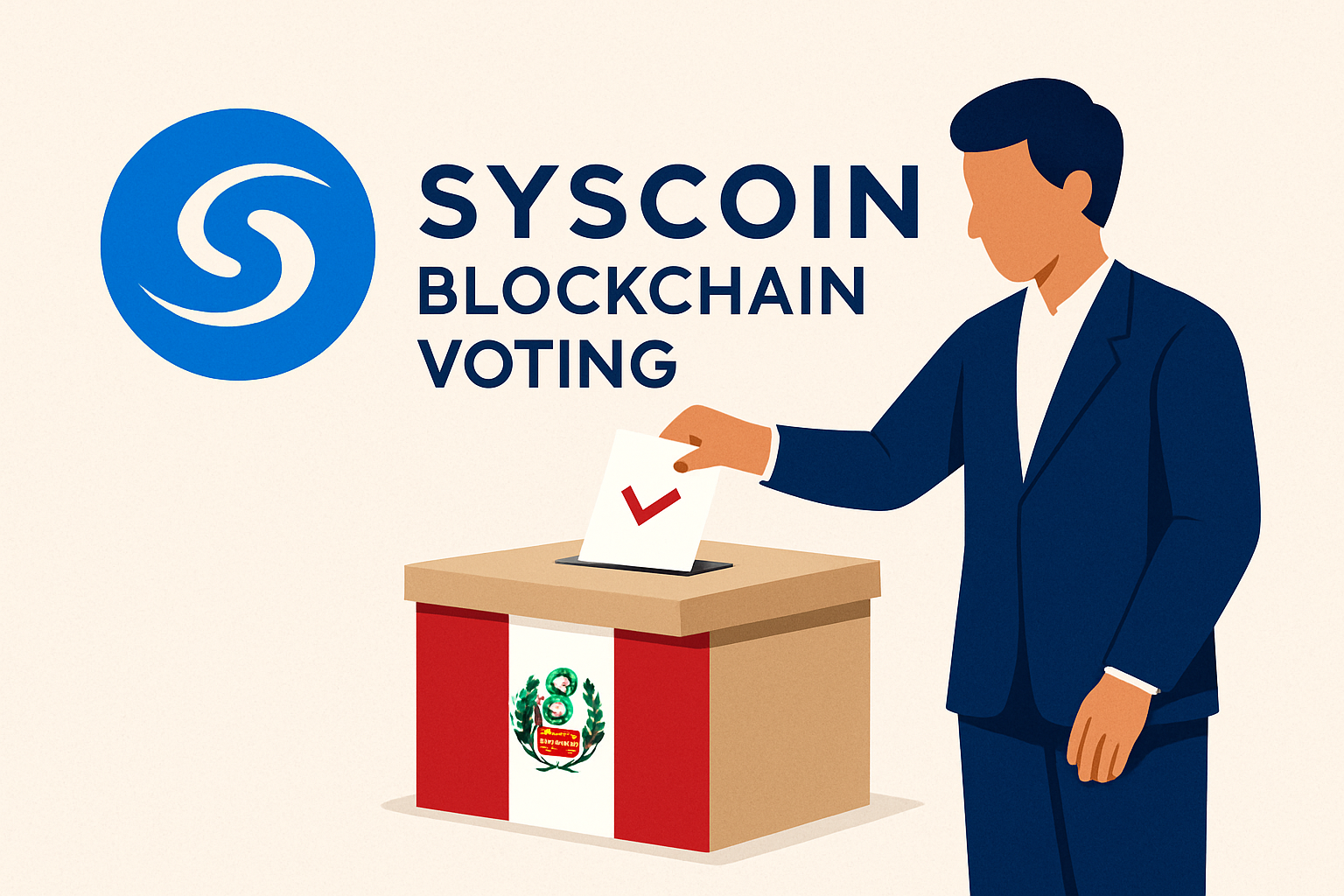 Syscoin blockchain voting Peru