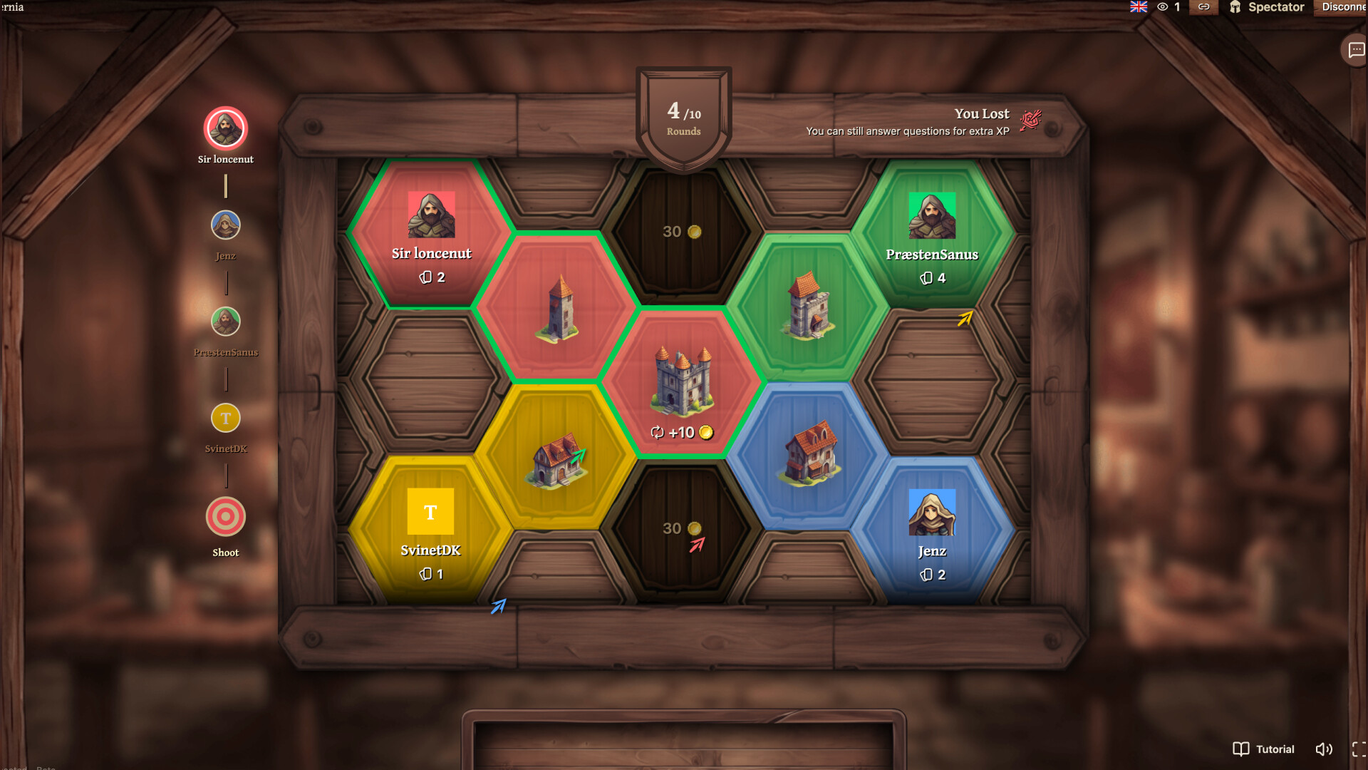 1v1 trivia duel game graphic