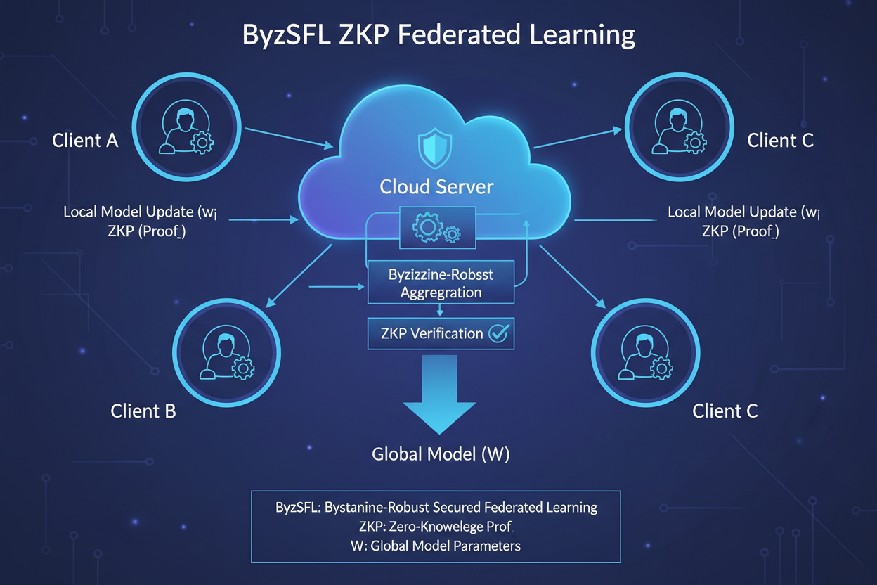 ByzSFL ZKP federated learning diagram