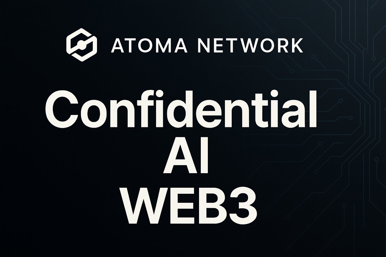 Atoma Network confidential AI Web3