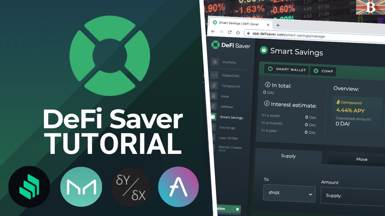 DeFi Saver automation dashboard