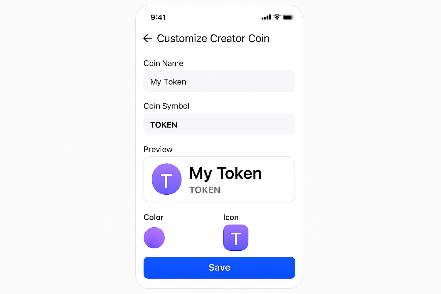 Customizing creator coin branding on Base App