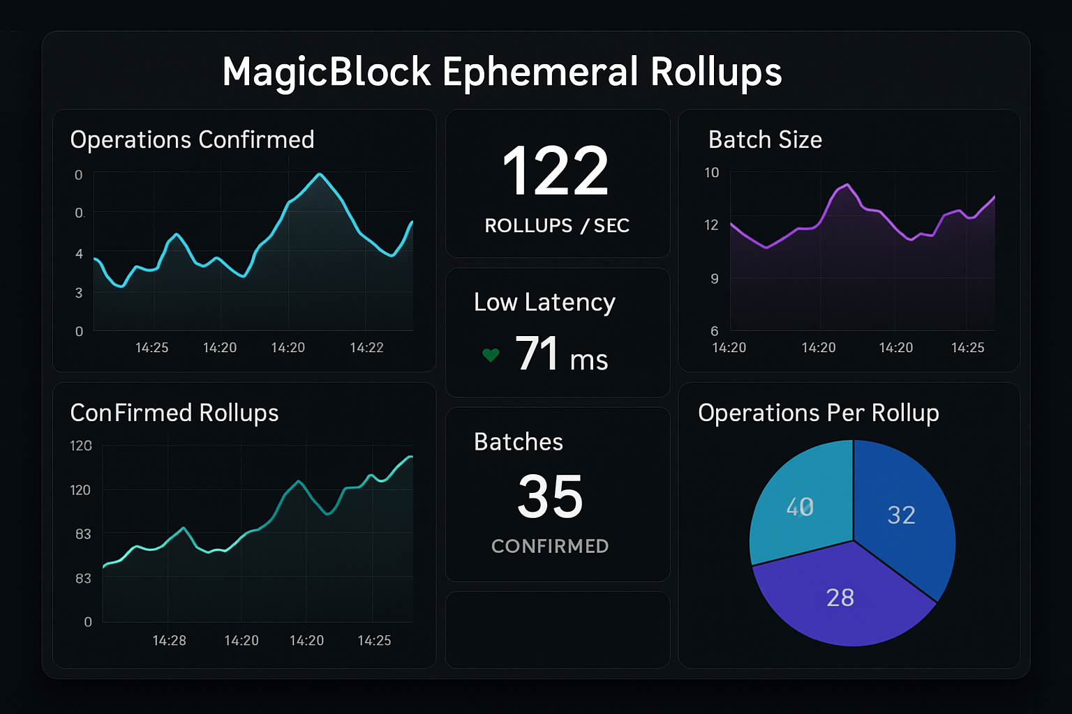 MagicBlock ephemeral rollups low latency dashboard