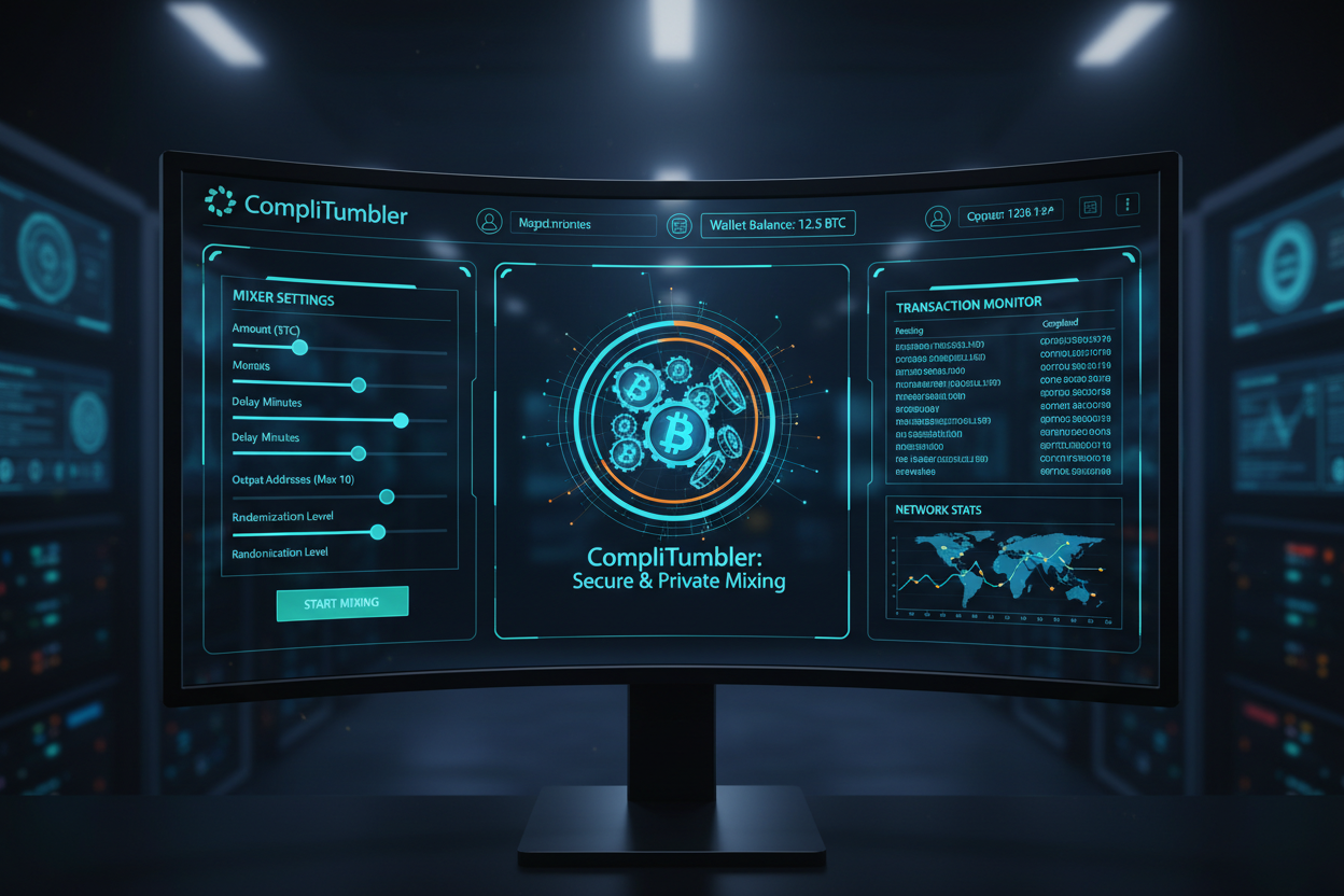 CompliTumbler bitcoin mixer dashboard