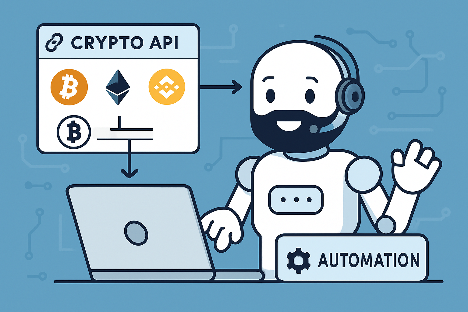 Crypto API integration bot automation