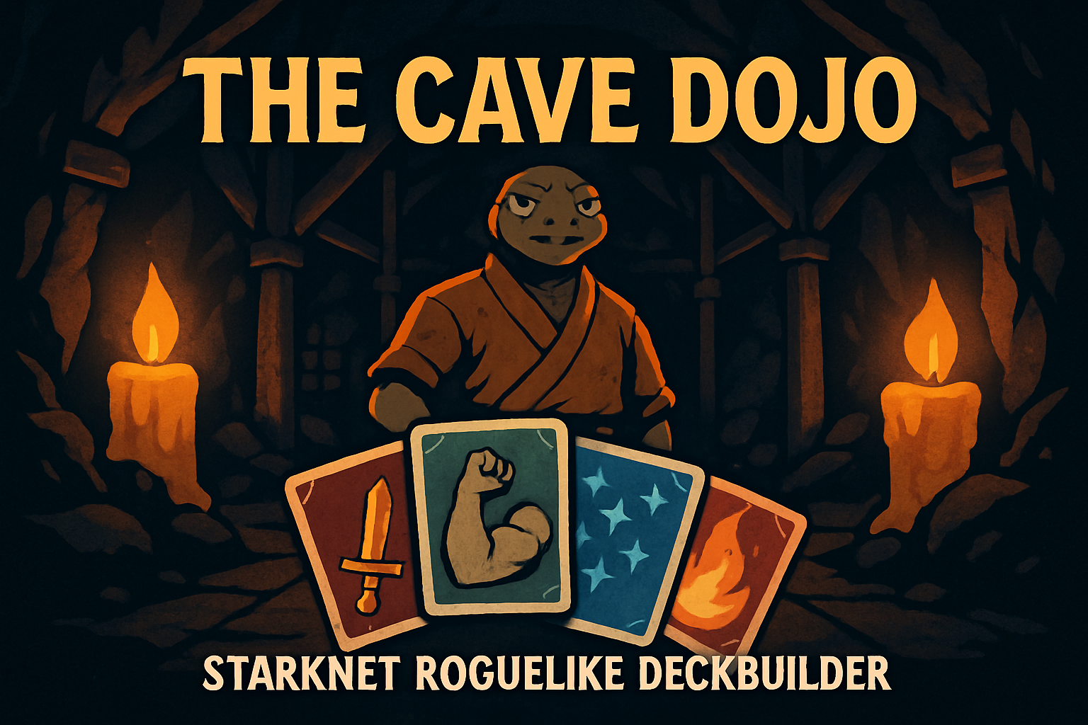 The Cave Dojo Engine Starknet roguelike deckbuilder