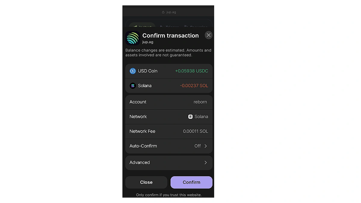 cross-chain asset transfer USDC ETH Phantom wallet