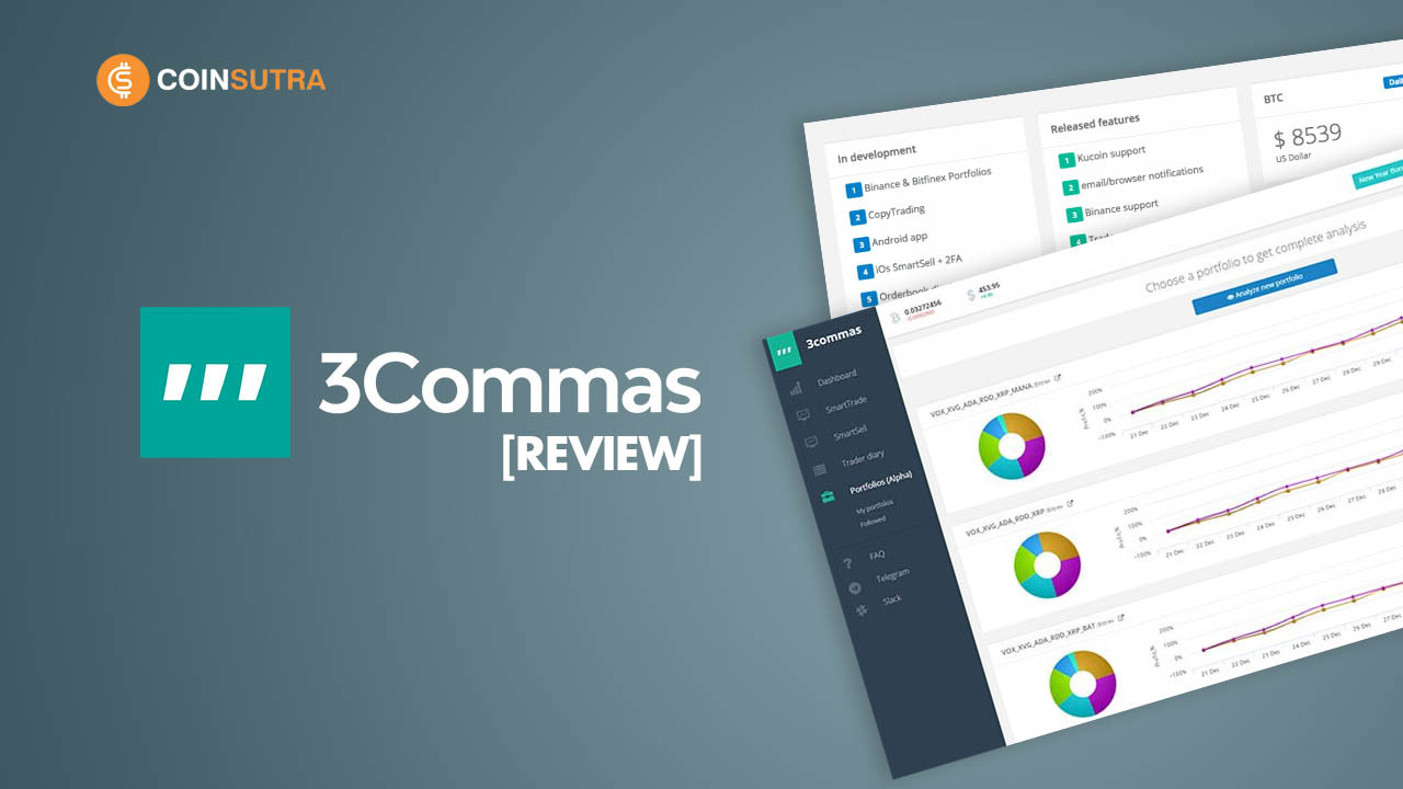 3Commas crypto trading bot dashboard