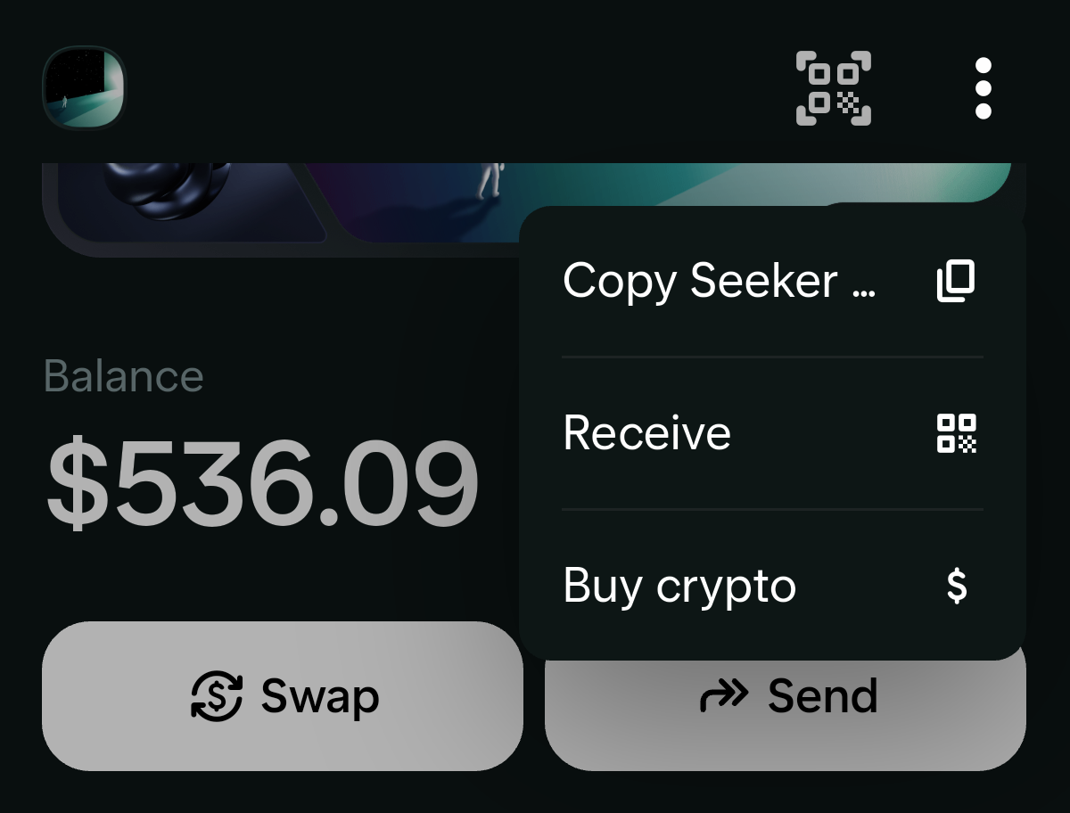 Solana dApp Store interface