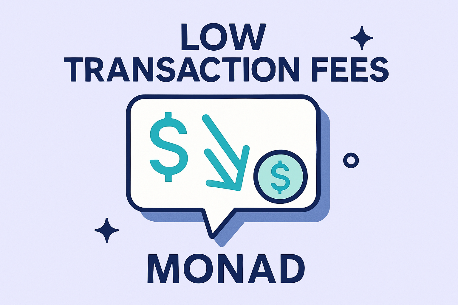 Low transaction fees Monad blockchain