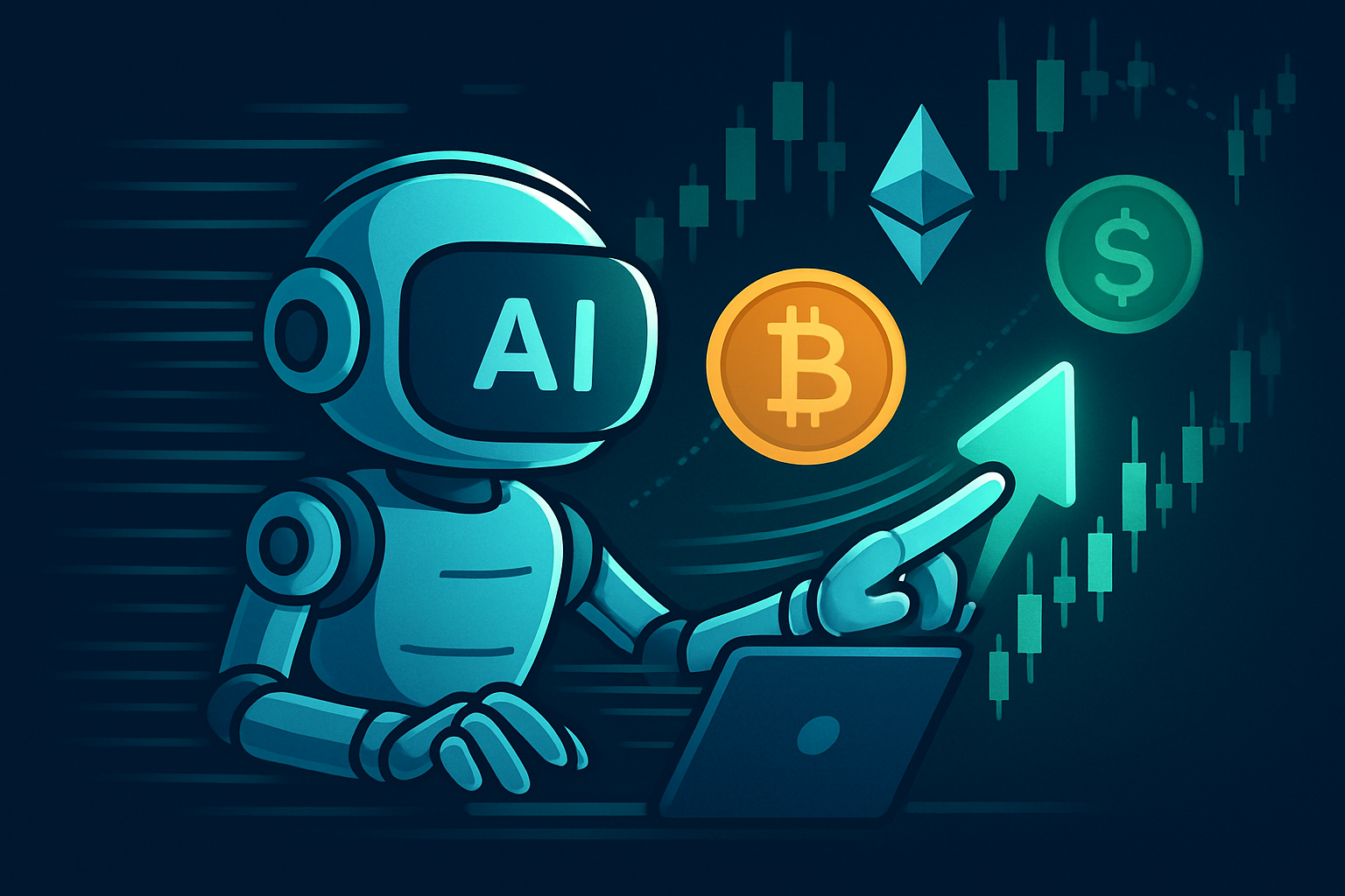 AI bot executing crypto trades quickly