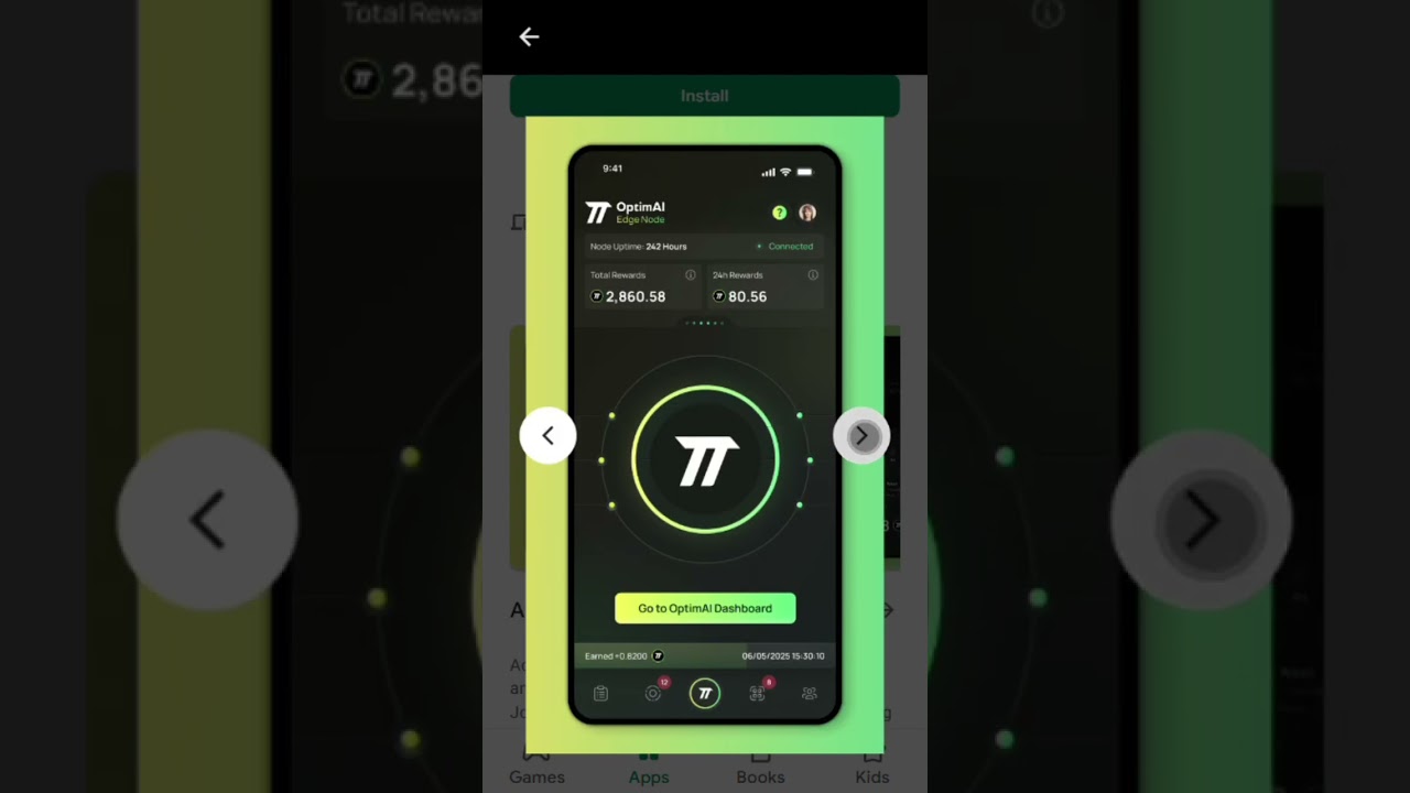 OptimAI Edge Node mobile app