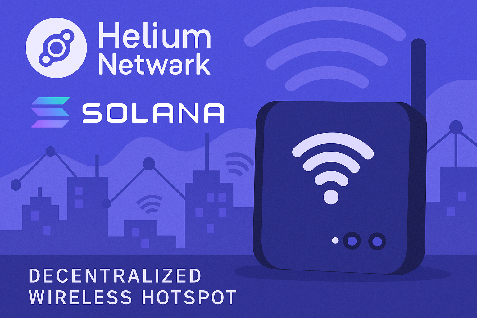 Helium Network Solana decentralized wireless hotspot