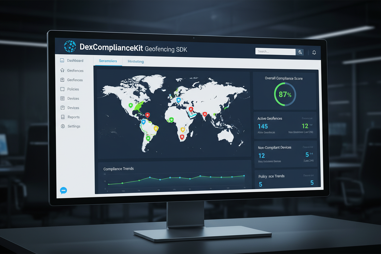 DexComplianceKit geofencing SDK dashboard