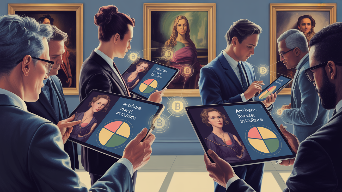 Fractional tokenized gold ownership illustration