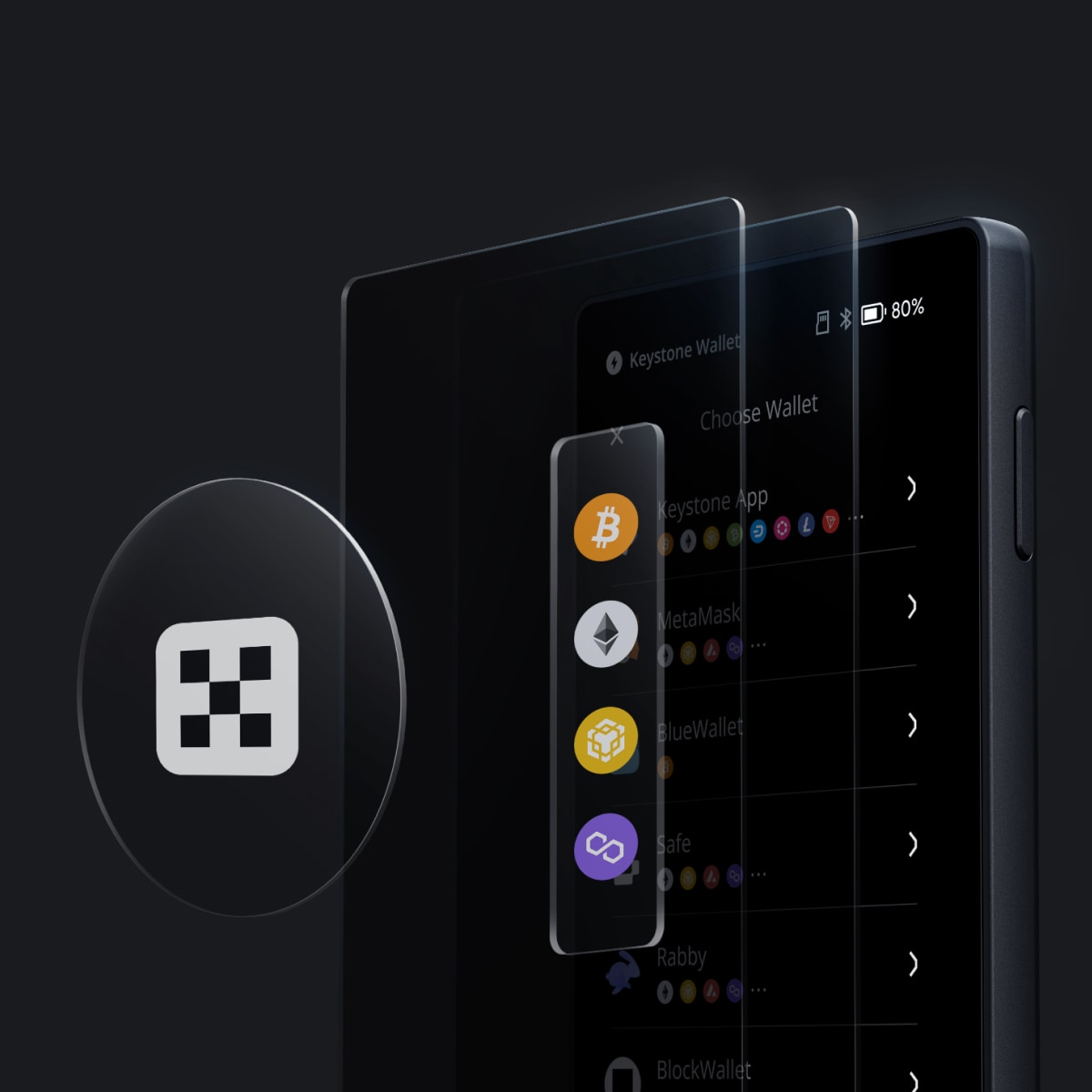 OKX Wallet multi-chain interface screenshot