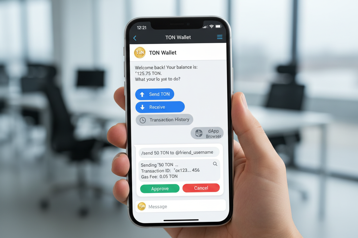 Toncoin wallet Telegram integration