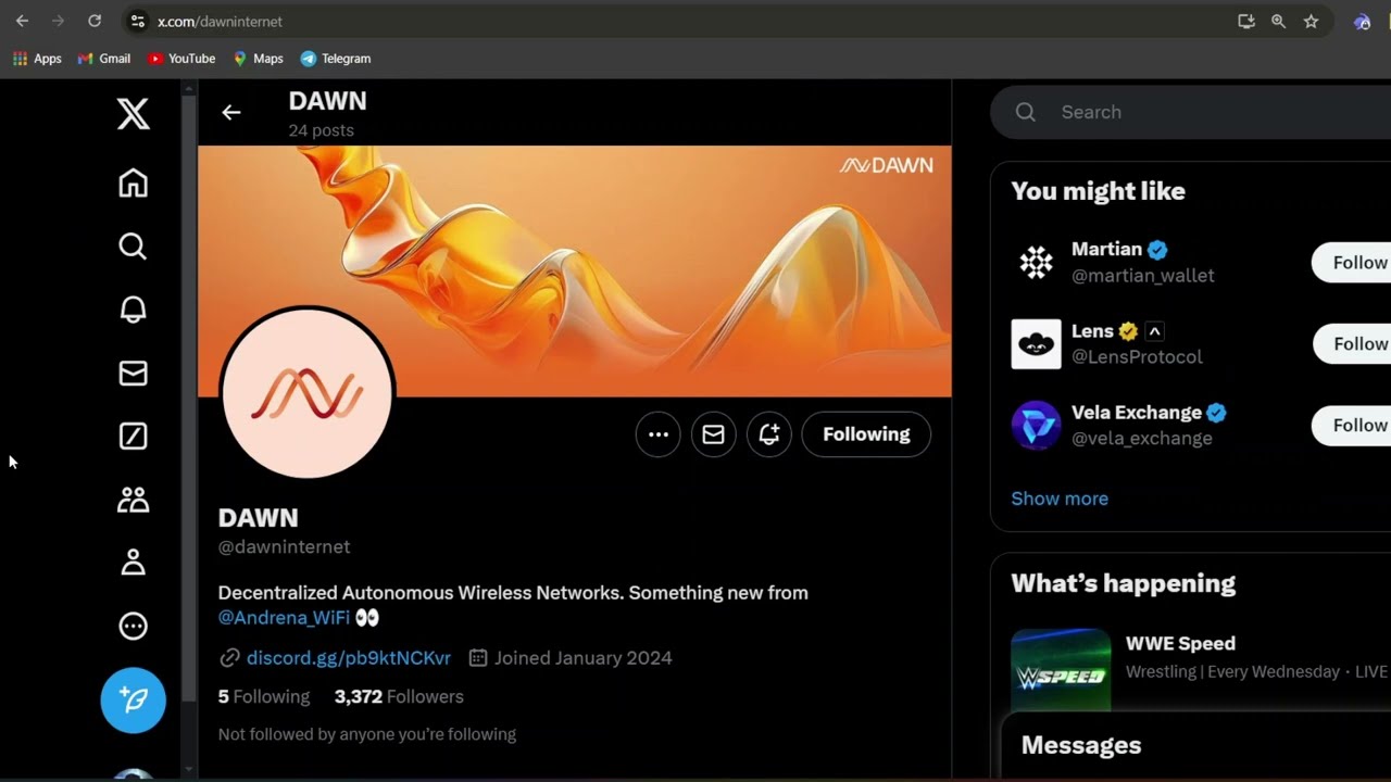 DAWN Internet proof of backhaul