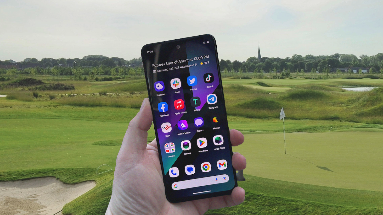 Solana Saga phone setup screen