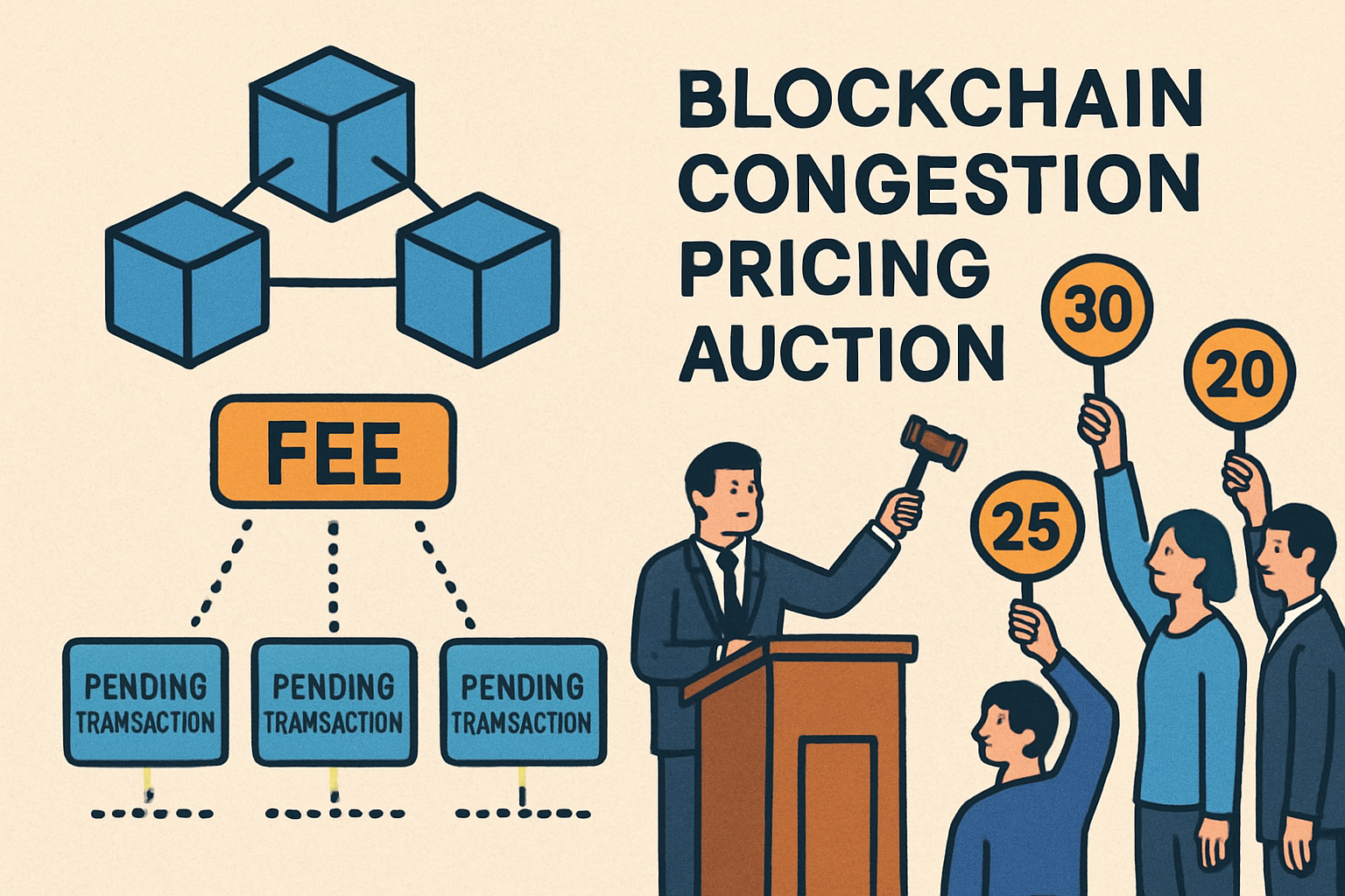 blockchain congestion pricing auction