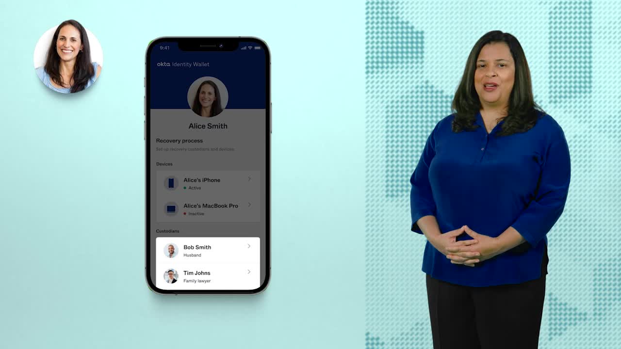 Okta decentralized identity user control
