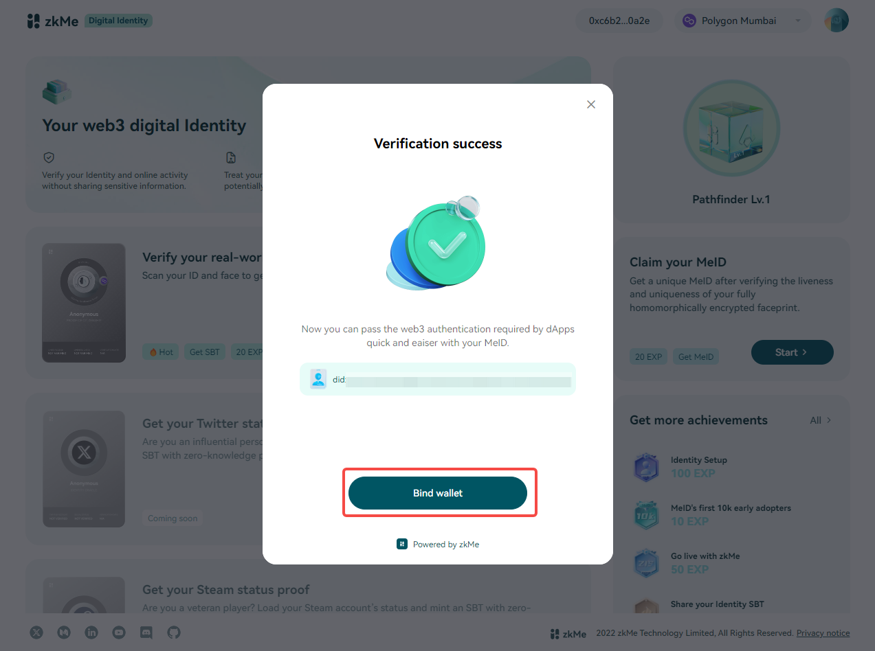 zkMe zkKYC privacy KYC ZK proof